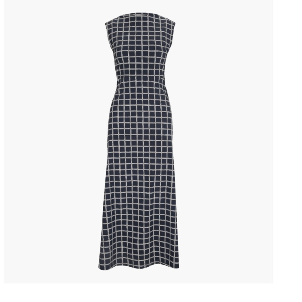 Hill House - The Sloane Dress (Navy and White Maxi Dress)